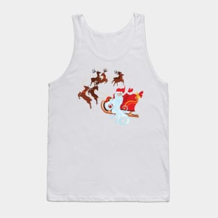 Santa in Sleigh Tank Top